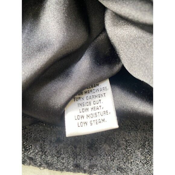 St. John Couture Skirt Black Tweed Wool Blend Pocketed 6 Mid Length - Picture 6 of 7